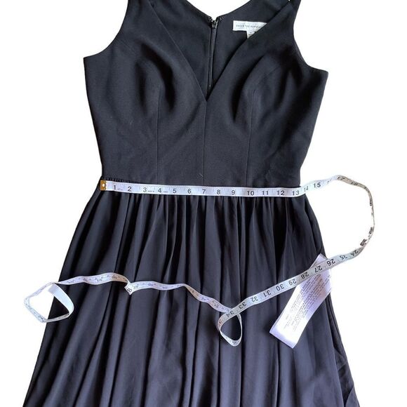 DRESS THE POPULATION Alicia Mixed Media Midi Dress Size M - Picture 8 of 10